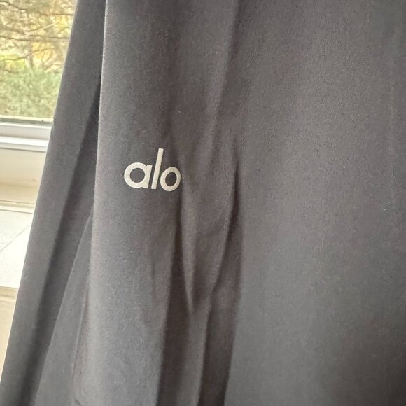 New ALO High Waist Dreamscape Trousers Wide-Leg Pants Anthracite Small - Picture 6 of 12